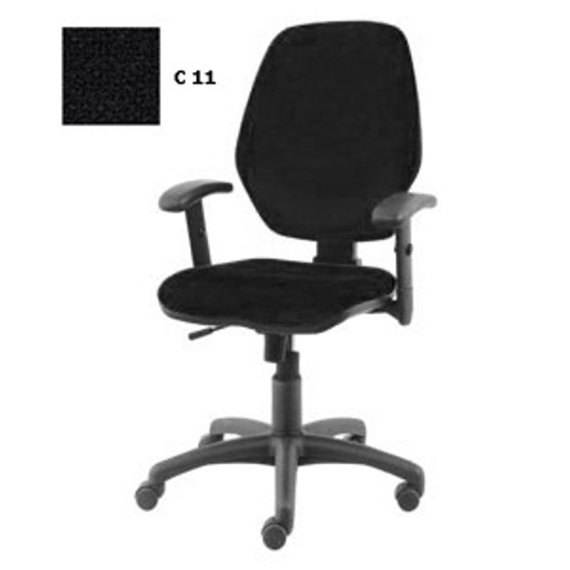 Крісло для персоналу MASTER GTR Active-1 с синхромеханізмом black (чорний, C 11)