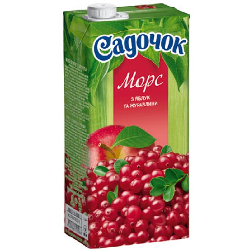 Морс яблочно-клюквенный Садочок, 1л