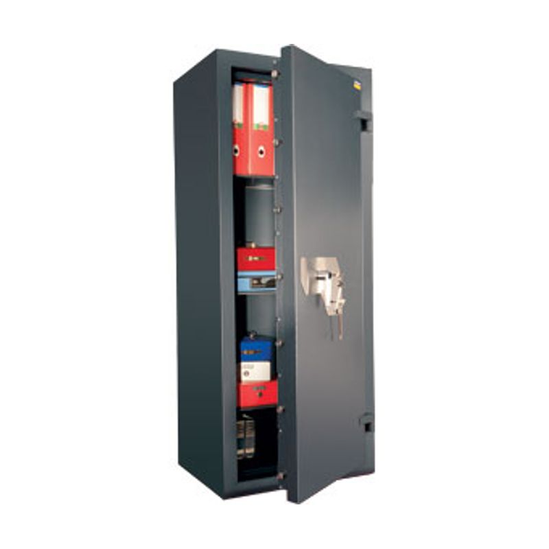 сейф зломостійкий 3 класу; зовн. 1660х680х510мм, внут. 1527х547х352мм 2 замка ключ. -х; 4 полки; Вес400к