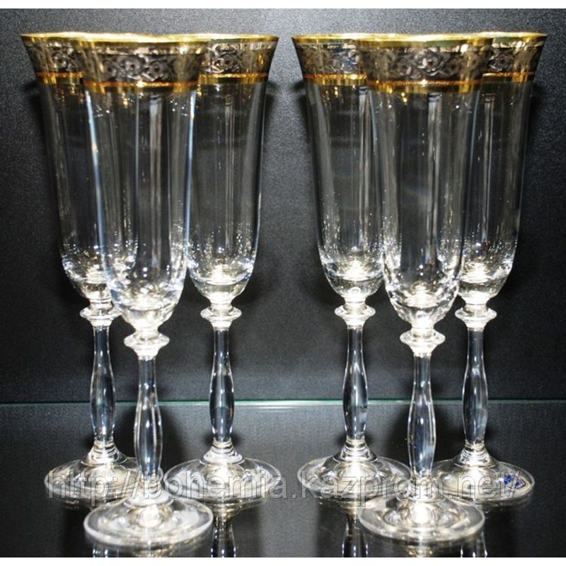 Бокал скло Angela д/шампанського 190мл, 6шт. Bohemia