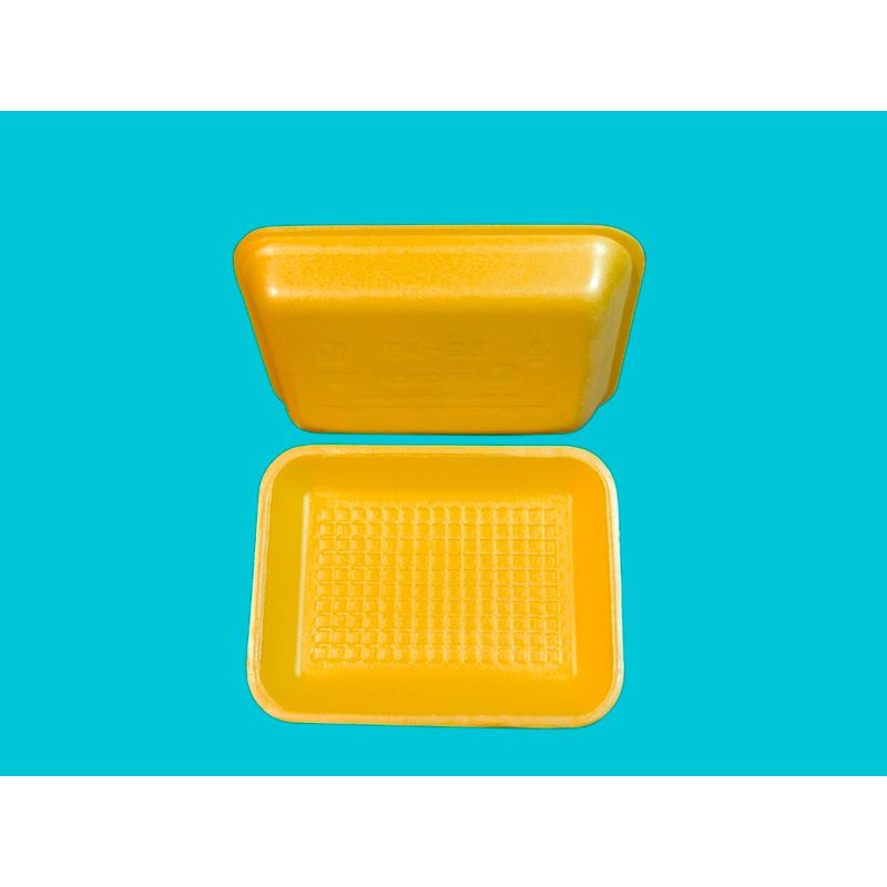 Подложка одноразовая вспененный ПС оранж. 178х133х25мм (300шт/уп)