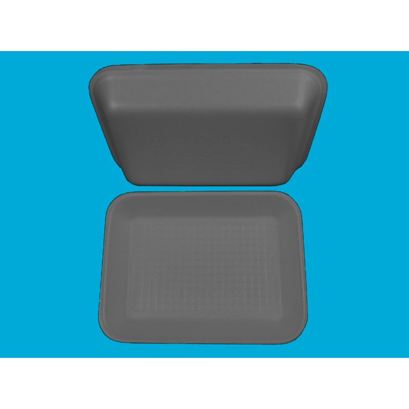 Подложка одноразовая вспененный ПС чёрн. 210х155х30мм (200шт/уп)