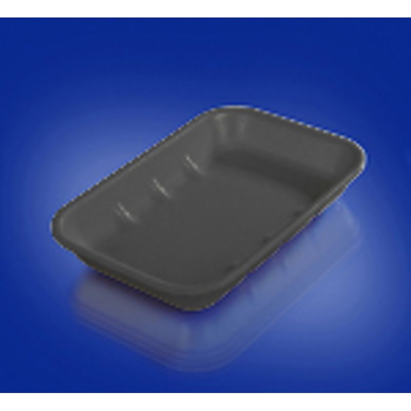 Подложка одноразовая вспененный ПС чёрн. 222х133х33мм (200шт/уп)