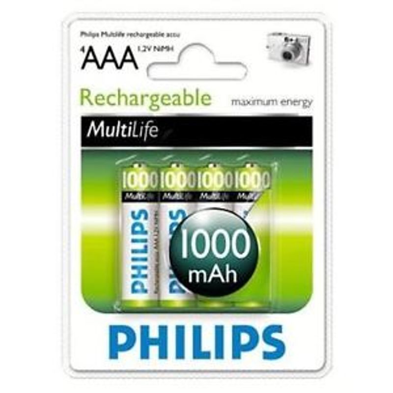 Акумулятор мізинчик Philips ААА/R03 (1000mAh)