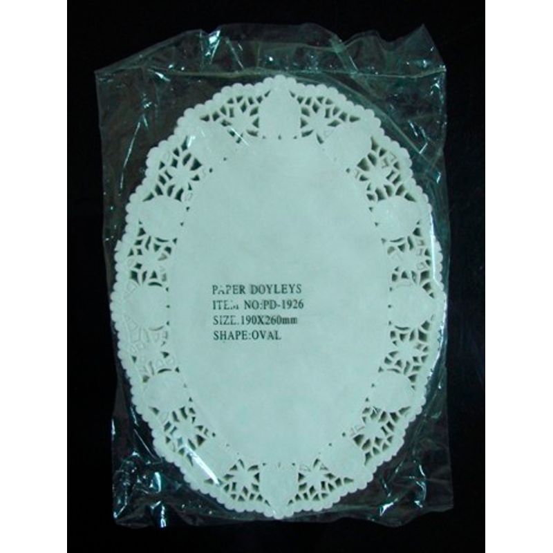 Серветки паперові ажурні овал 26*19см 250шт