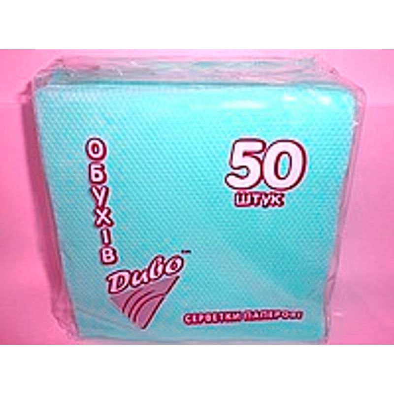 Серветки сервірув. 2-х сл. 33х33см бірюза 50шт