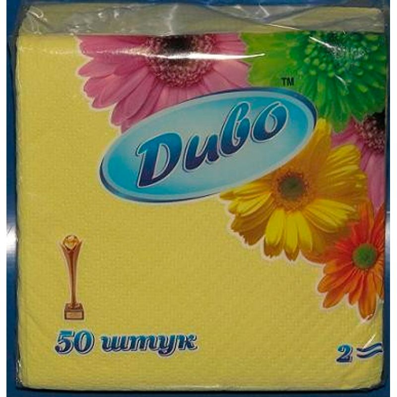 Серветки сервірув. 2-х сл. 33х33см жовті 50шт