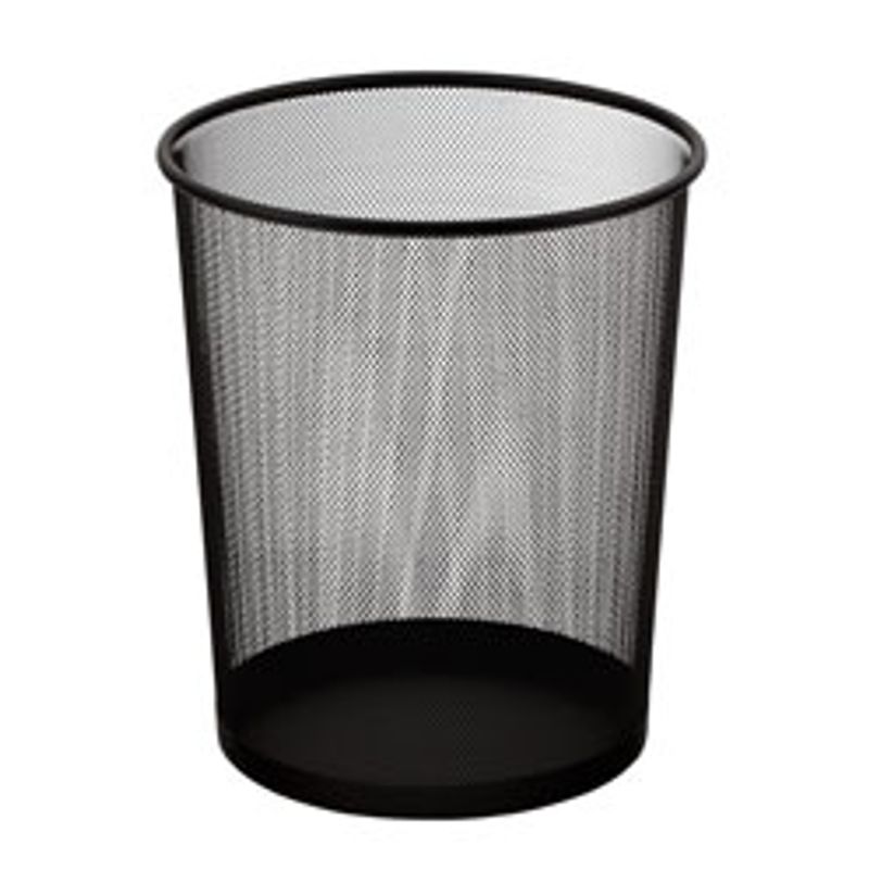 Корзина для бумаг металл. черн