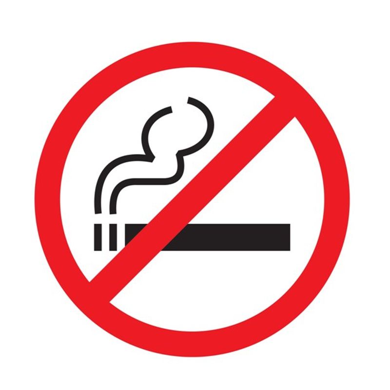 Наклейка-знак заборонний 