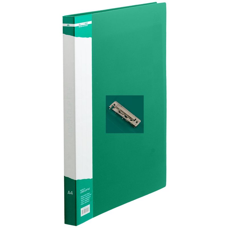 Папка с прижимом пластик плотность 700мкм, зеленая