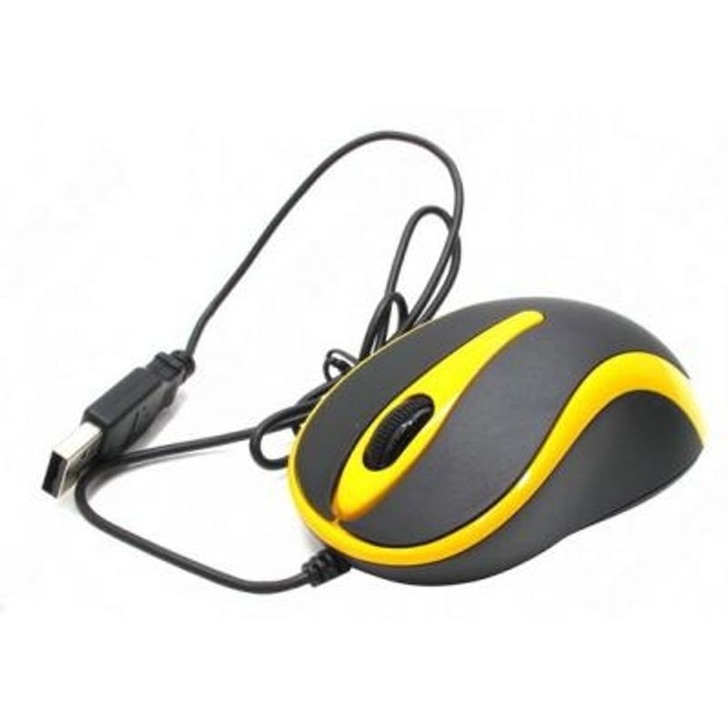 Мышь проводная A4Tech Q3-350 USB Black/Yellow