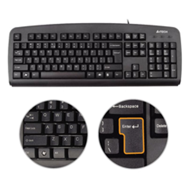 Клавиатура проводная черная A4Tech KBS-720A PS/2 Black