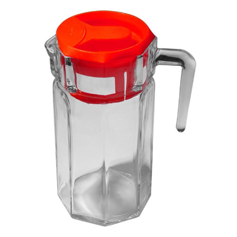 Кувшин стекло Kosem 1235 мл с крышкой, 6 шт/уп