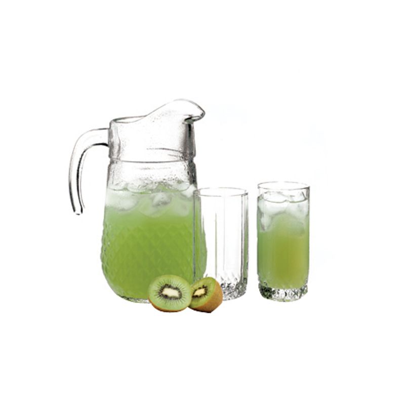Набор: стекло кувшин + 6 высоких стаканов (1340 мл + 6*275 мл) Valse, 1 шт/уп