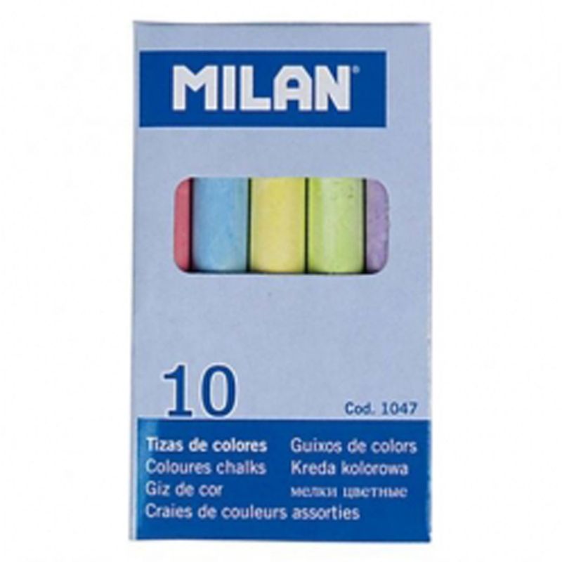 Крейда кольорова шкільна 10 шт