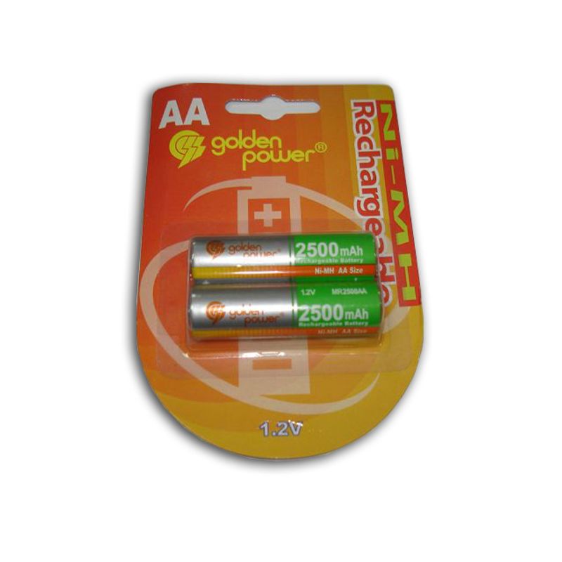 Акумулятор пальчик GOLDEN POWER АА 2500mAh