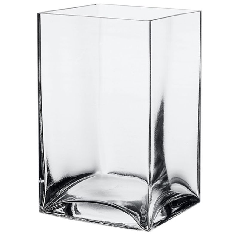 Ваза скло Flora h 200 мм, 125*125 мм