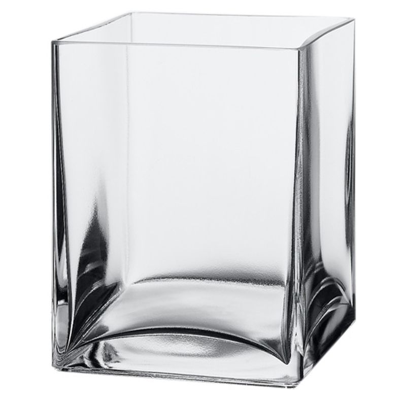 Ваза скло Flora h 180 мм, 125*125 мм