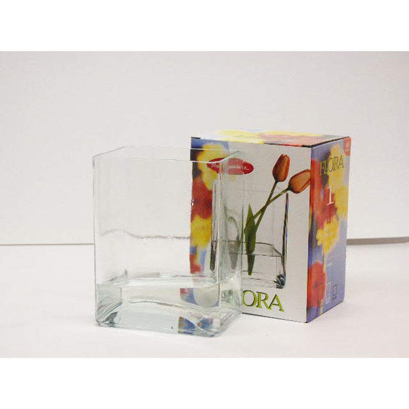 Ваза скло Flora h 220 мм, 150*100 мм