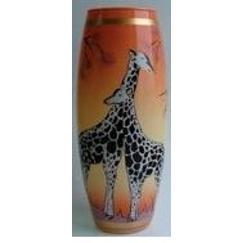 Ваза скло Flora decor 260мм Жирафи 12 шт. /уп