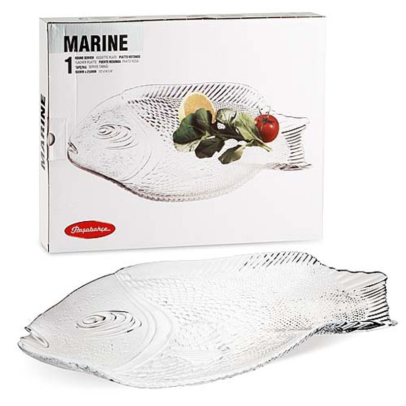 Тарелка стекло мелкая Marine 360*250 мм