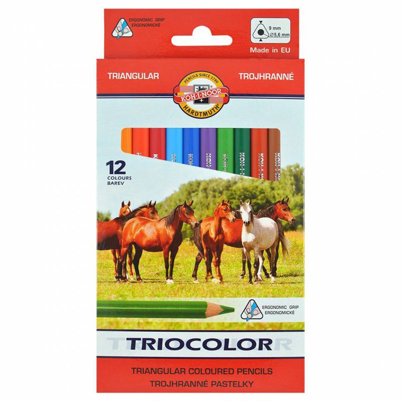 Карандаши цв. наб. 12шт Triocolor Jumbo 