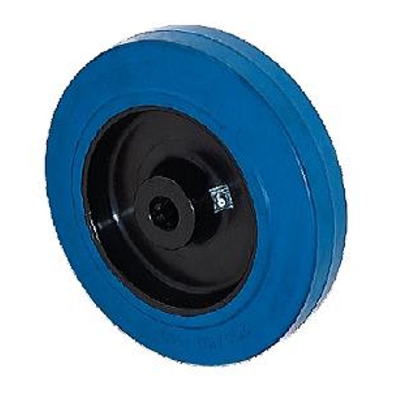 Колесо без кронштейна, диам. 160мм, эл. резина/пп, 300кг