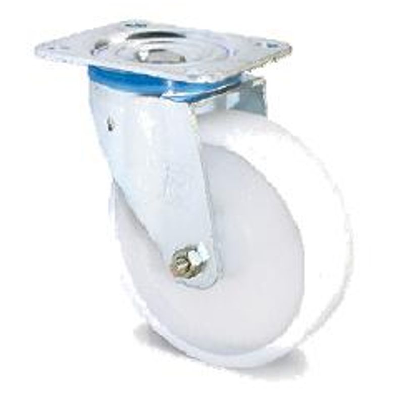 Колесо в поворотном кронштейне, диам. 200мм, полиамид, 350кг