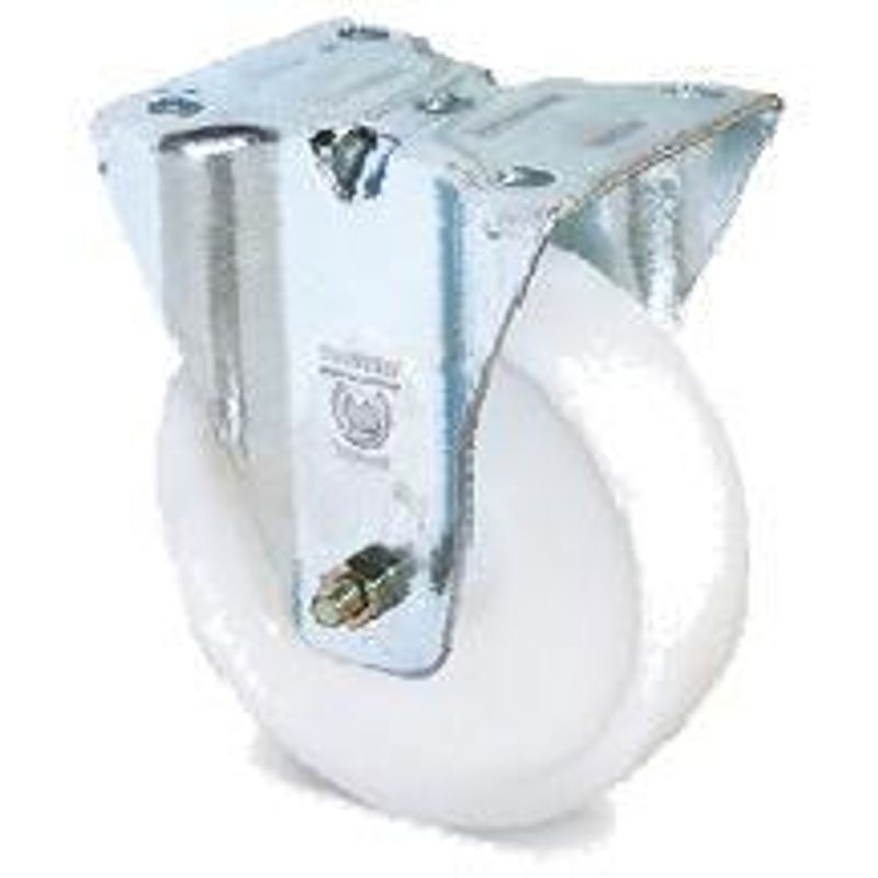 Колесо в неповоротном кронштейне, диам. 150мм, полиамид, 300кг