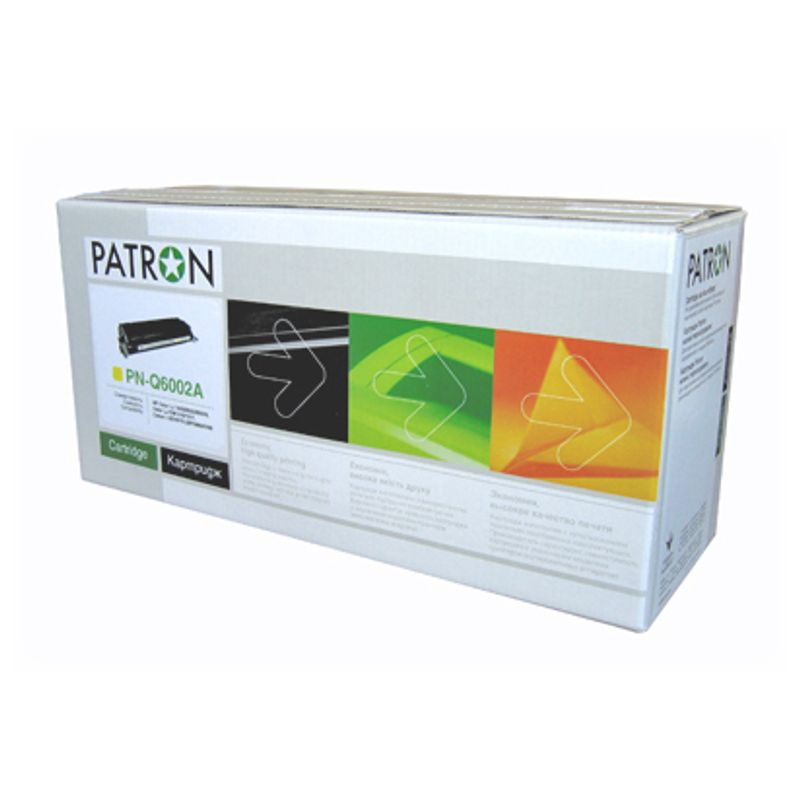 Картридж HP CLJ Q6002A (PN-Q6002A) YELLOW PATRON Extra лиц
