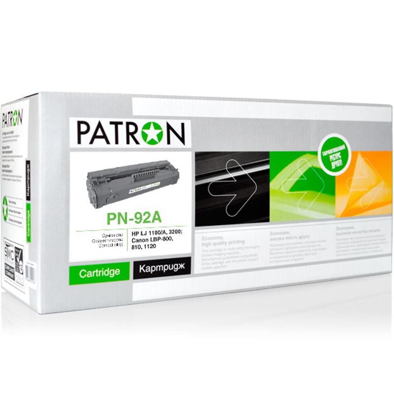 Картридж HP LJ C4092A (PN-92A) PATRON лиц