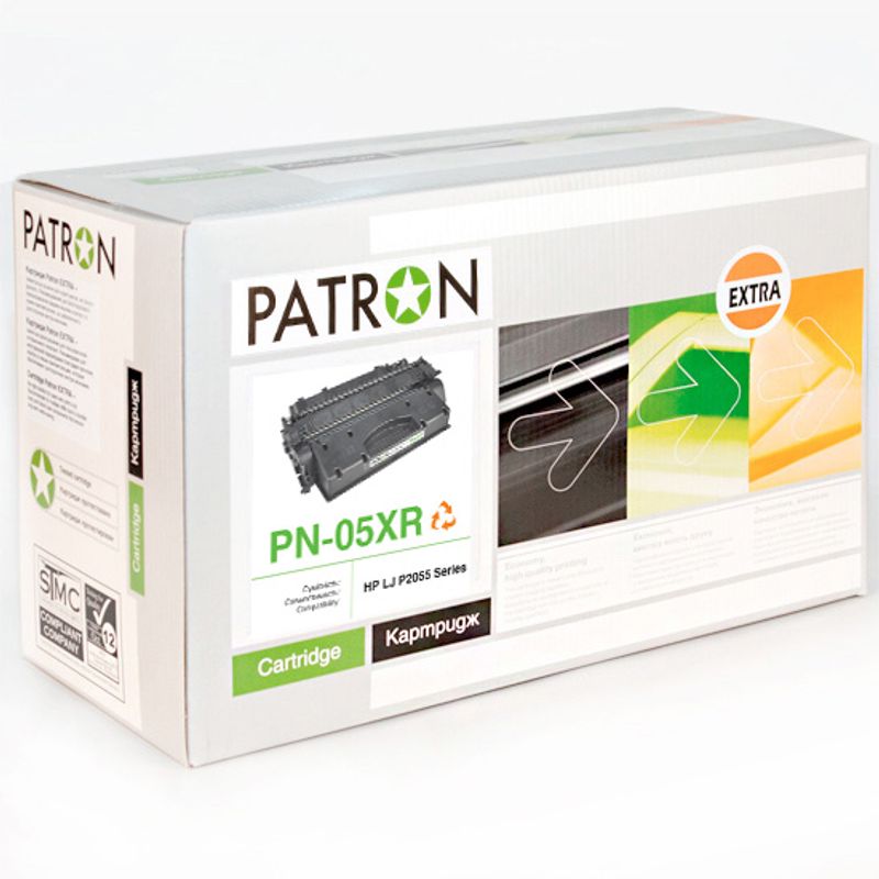 Картридж Patron GreenLabel сумісний аналог HP 05X (CE505X)/Canon 719 H Black
