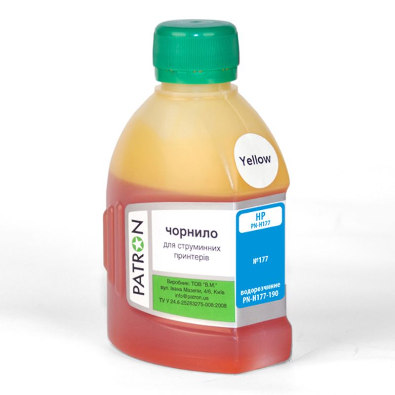 Чорнило HP C8773 YELLOW (180 г) (PN-H177-190) PATRON лиц