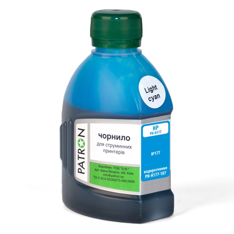 Чорнило HP C8774 LIGHT CYAN (180 г) (PN-H177-187) PATRON лиц