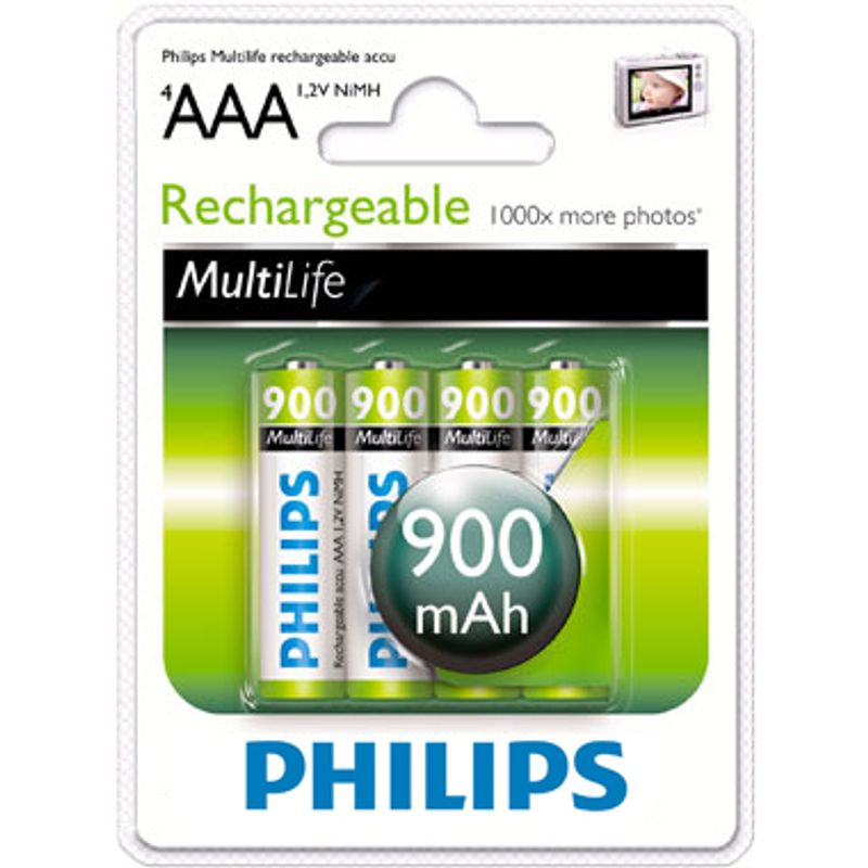 Акумулятор мізинчик Philips R03 (900mAh)