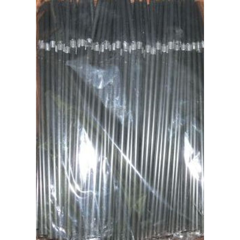 Трубочки з гофрою чорні 21см 1000шт