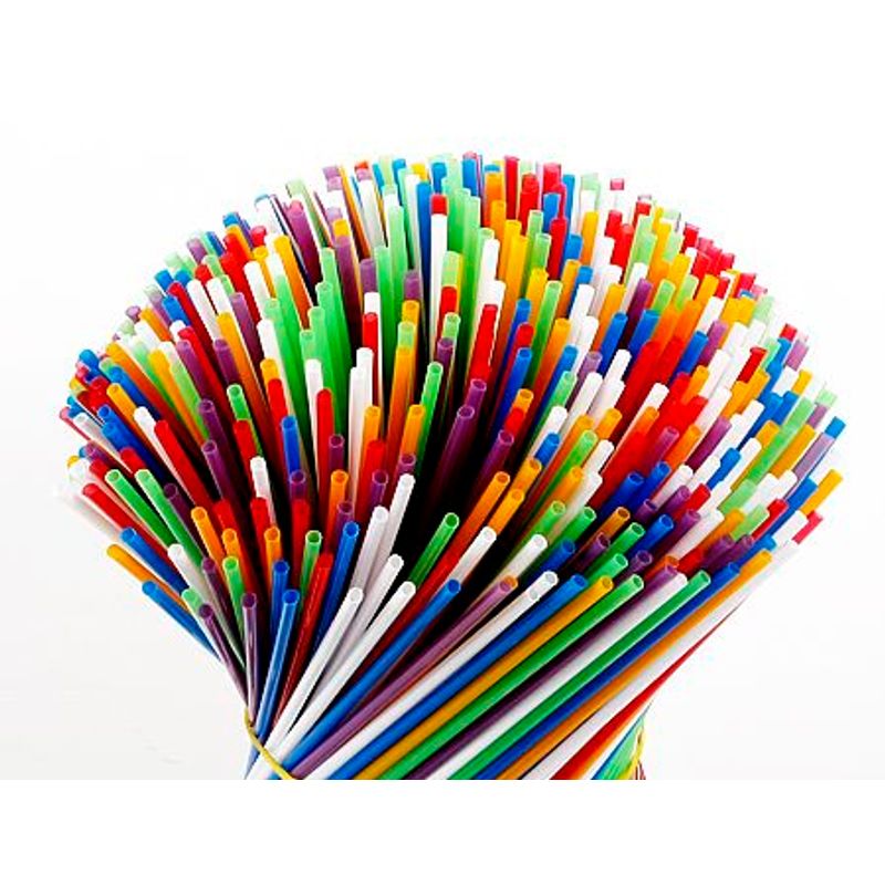 Трубочки фреш кольорові 21см d7мм 500шт