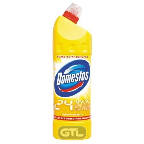 Засіб д/миття унітазів і дезінфекції Domestos 1л, цитрус Засіб д/миття унітазів і дезінфекції Domestos 1л, цитрус