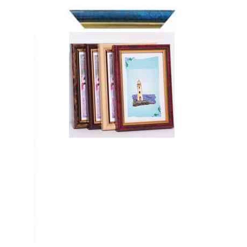 Фоторамка LA15 10x15 син. с зол. каймой