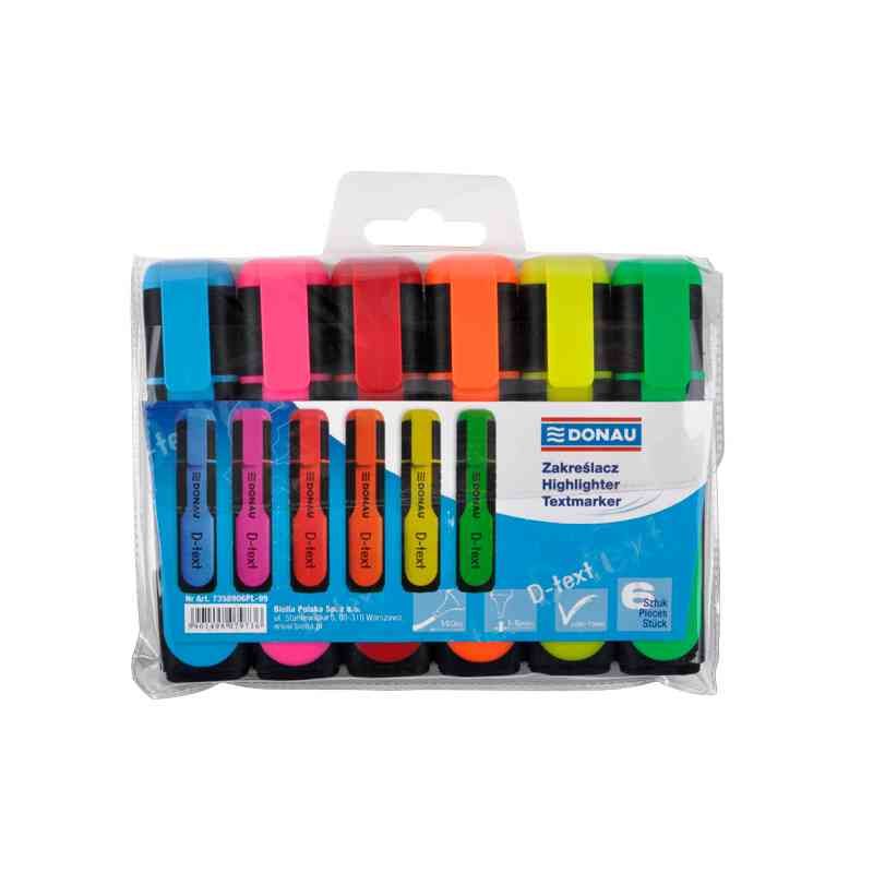 Маркеры текстовые набор 6 шт. D-text