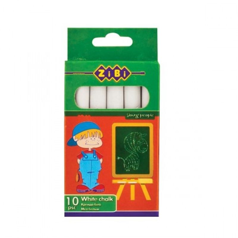 Крейда біла шкільна 10 шт