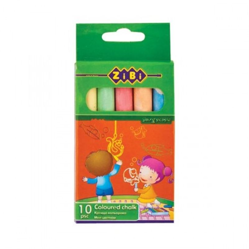Крейда кольорова шкільна 10 шт
