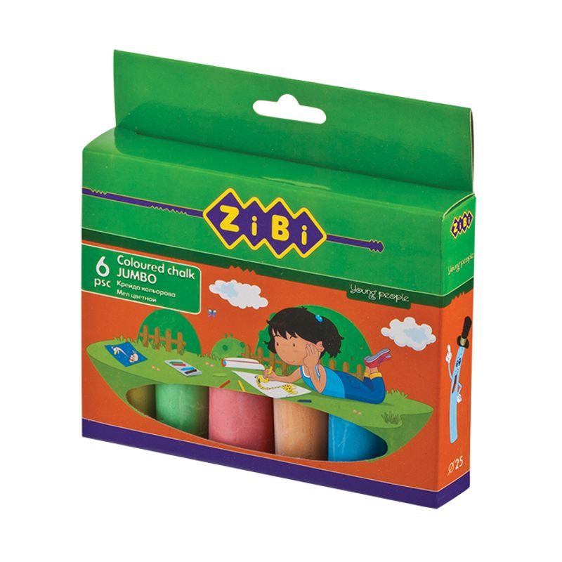 Крейда кольорова шкільна 6 шт