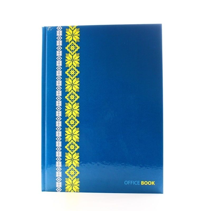 Книга обліку А4 96ар, клітинка, тв. обкладинка, лам