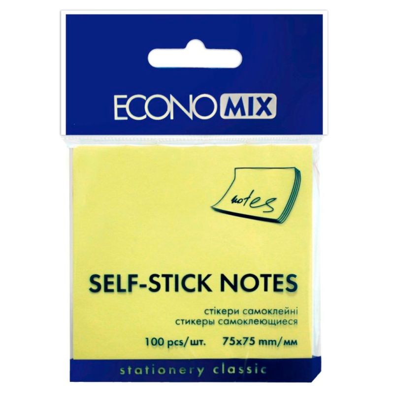 Папір клейкий 76х 76 100арк. жовт