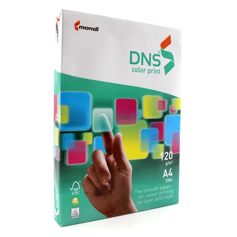 Папір офісний A4 120г/м2 DNS (250арк) Color Print