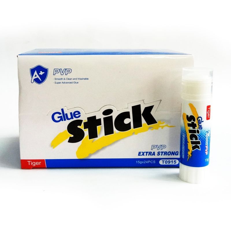 Клей-олівець 15г PVP, TIGER уп. 24шт