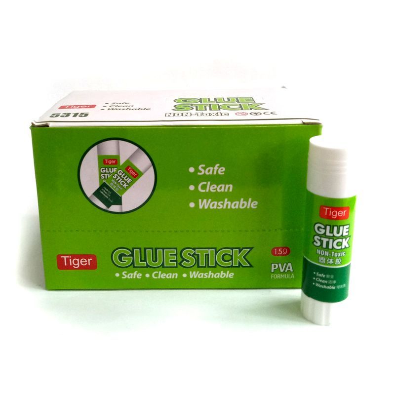 Клей-олівець 9г PVA, TIGER уп. 30шт